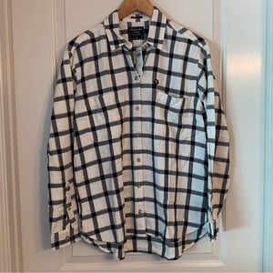 Abercrombie & Fitch Boyfriend Fit Plaid Flannel Shirt